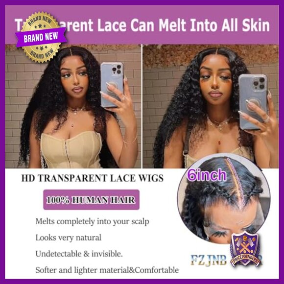 30 Inch Deep Wave Lace Front Wig Human Hair 13x6 HD Pre Plucked main image 4
